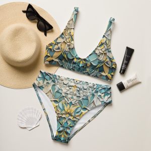 Recycled high-waisted bikini